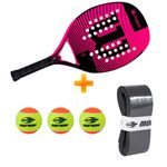 raquete-beach-tennis-fusion-pink-3-bolas-premium-overgrip-premium-wilson-z1