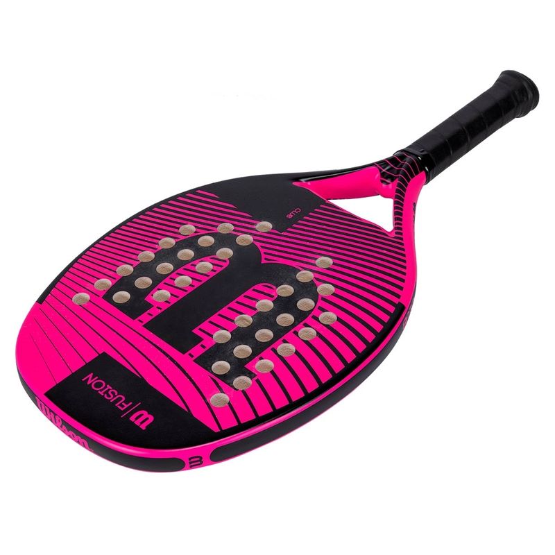 raquete-beach-tennis-fusion-pink-3-bolas-premium-overgrip-premium-wilson-z6