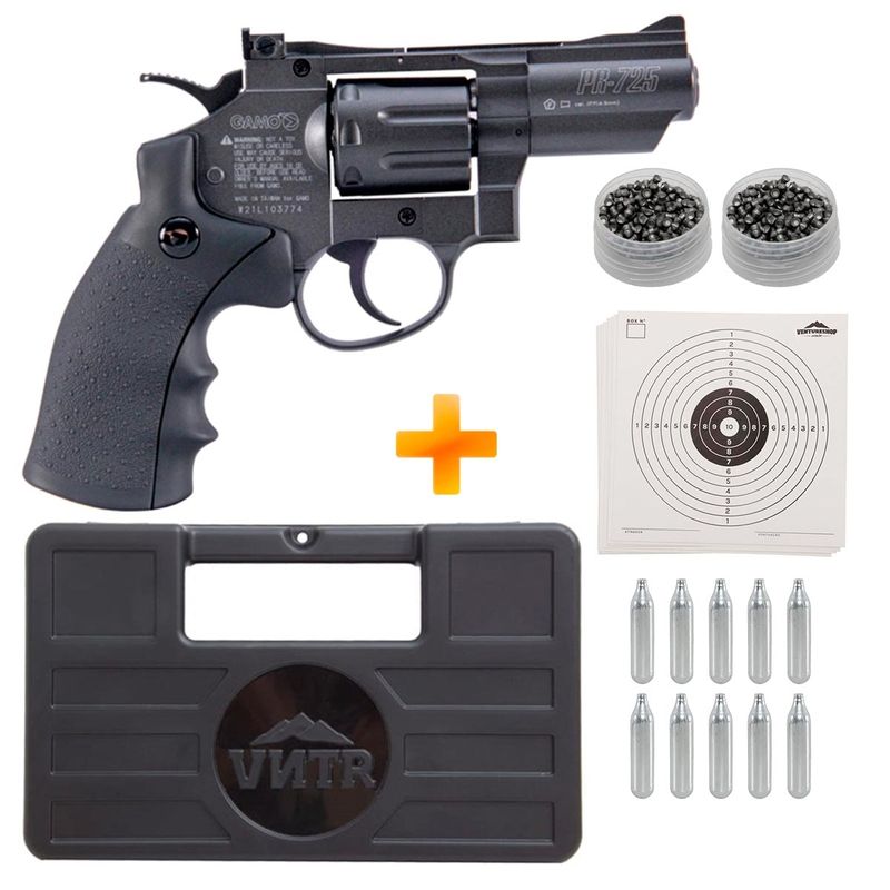 revolver-de-pressao-a-gas-co2-pr-725-4-5mm-gamo-maleta-chumbinhos-co2-alvos-z1