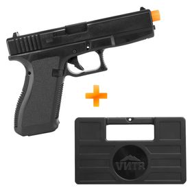 Pistola de Airsoft Spring S23 6mm G23 - QGK + Maleta