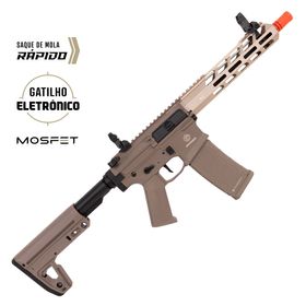 Rifle de Airsoft M4 Avenger 3 AEG Tan Gatilho Eletrônico - Poseidon