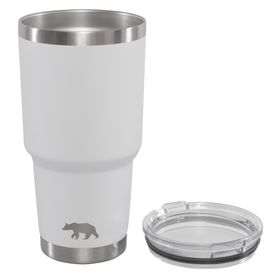 Copo Térmico Tumbler 887 ML Branco Com Tampa - QGK
