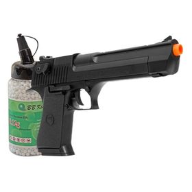 Pistola Airsoft Desert Eagle Plástico .50AE Spring 6mm - Cyber Gun + BB