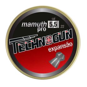 Chumbinho Technogun Mamuth Pro Expansão 5.5mm - 125 unidades