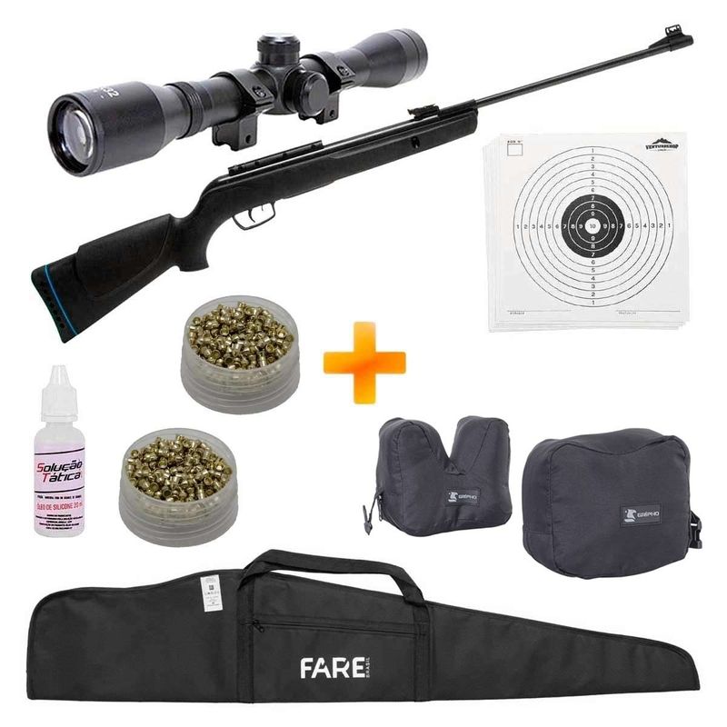 carabina-de-pressao-gamo-big-cat-1000-igt-4-5mm-luneta-4x32-sand-bag-capa-chumbinho-alvos-z20