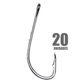 Anzol Baitholder Black 1 32mm - Pacote com 20 Unidades - PESCA BRASIL