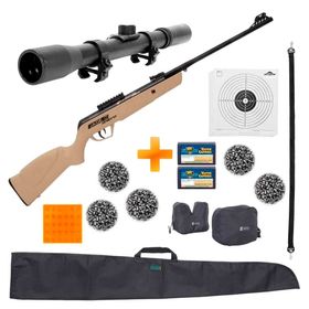 Super Combo-Carabina de Pressão CBC Jade Mais Nitro OX Desert 4.5mm