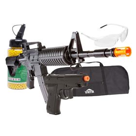 Rifle de Airsoft Spring VG M4A1 8908 – Vigor + BBs + Capa + Óculos + Pistola