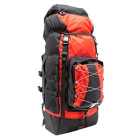 Mochila Montanha 75 Litros Vermelho com Preto - Trilhas e Rumos