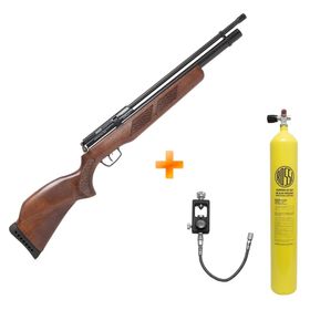 Carabina de Pressão PCP Gamo Coyote Madeira 4.5mm + Scuba + Yoke + Engate