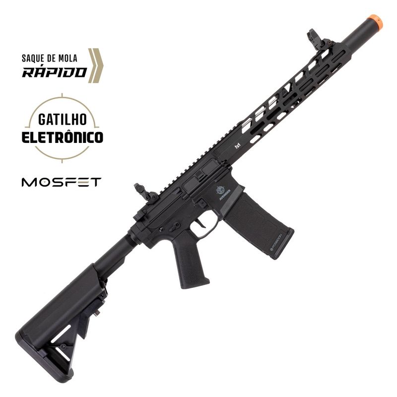 rifle-de-airsoft-m4-avenger-6-silencer-dmr-aegr-preta-gatilho-eletronico-poseidon-z8