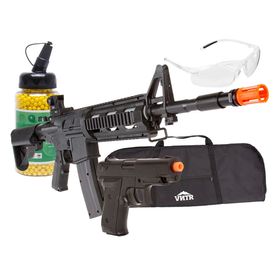 Rifle de Airsoft Spring VG M4 SWAT 8913 – Vigor + BBs + Capa + Óculos + Pistola
