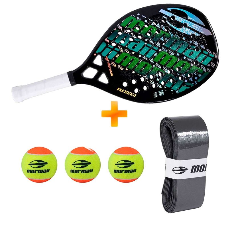 kit-raquete-beach-tennis-flexxa-3-bolas-premium-overgrip-premium-mormaii-z1