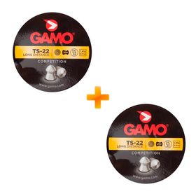 Kit com 2 Chumbinhos Gamo TS-22 Long Distance 5.5mm - 400UN