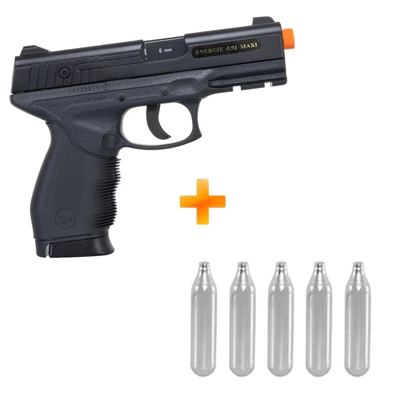 pistola-de-airsoft-a-gas-co2-pt24-7-cybergun-5-cilindros-co2-z10