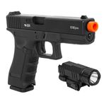 pistola-de-airsoft-a-gas-gbb-green-gas-r17-c-blowback-lanterna-tatica-z7