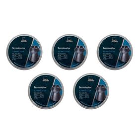 Chumbinho Profissional H&N Terminator 5.5mm 200un – Kit com 5un.