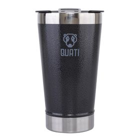 Copo Térmico Quati com Abridor 473ML Preto - QUATI