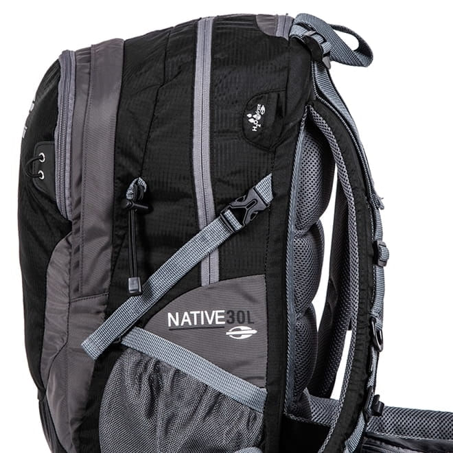 mochila-cargueira-mormaii-native-30litros-para-camping-preta-e-cinza-l2