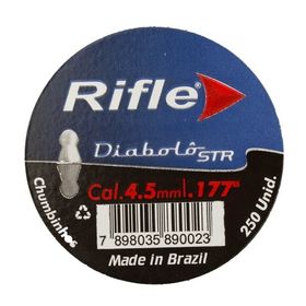 Chumbinho para Carabina de Pressão Rifle Diabolô STR 4.5mm (.177) 250un.