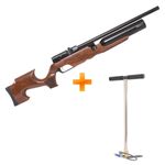 carabina-de-pressao-pcp-mx6-matte-black-wood-regulated-6-35mm-aselkon-bomba-z1