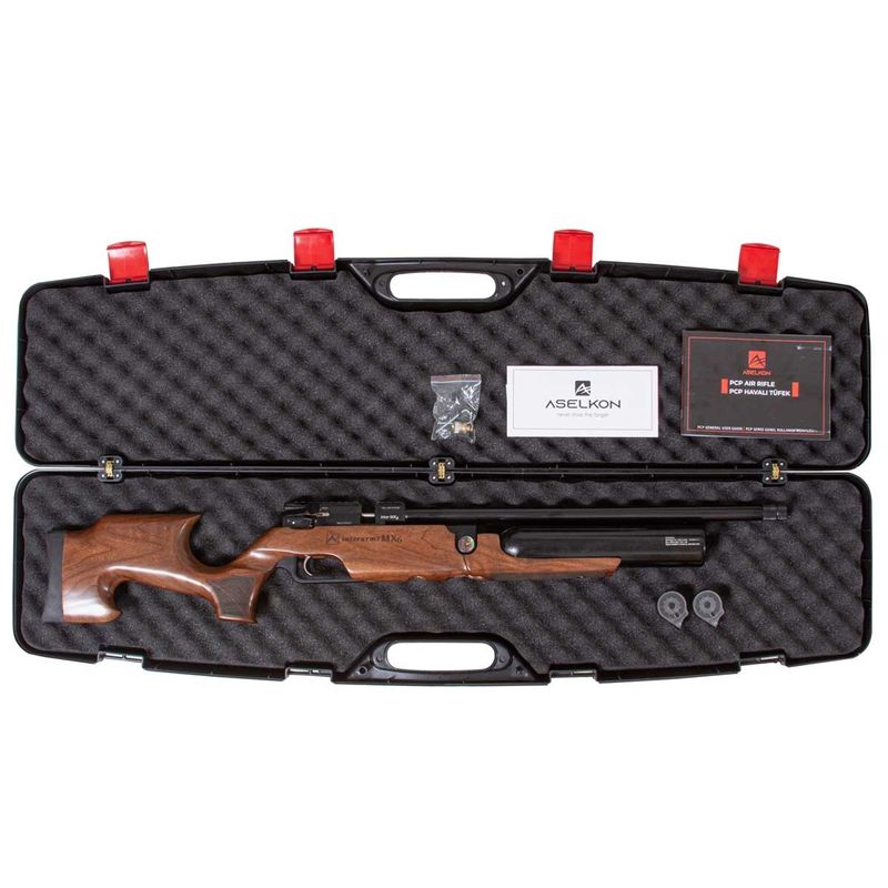 carabina-de-pressao-pcp-mx6-matte-black-wood-regulated-6-35mm-aselkon-bomba-z4