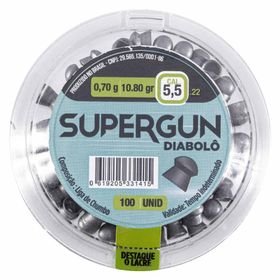 Chumbinho Supergun Diabolô 5.5mm - 100 unidades