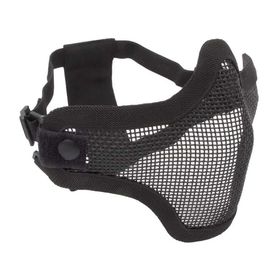 Máscara de Airsoft Strike Meia Face Telada Black