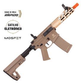 Rifle de Airsoft M4 CQB Avenger 2 AEG Tan Gatilho Eletrônico - Poseidon