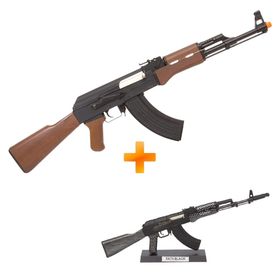 Rifle de Airsoft AEG CM RK47 Imitation Wood Única G&G + Miniatura