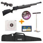 carabina-de-pressao-pcp-beeman-1335-polimero-4-5mm-bomba-luneta-chumbinhos-capa-alvos-z8
