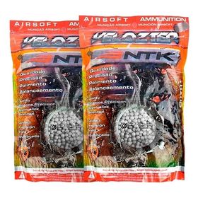 Kit Bbs Airsoft - Nautika Velozter Munição .12g com 4000 Un