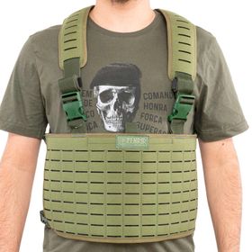 Colete Suspensório Chest Rigs Laser Cut Verde – Warfare