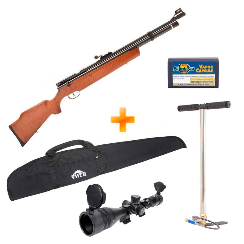 carabina-de-pressao-pcp-b57-madeira-4-5mm-cbc-bomba-luneta-capa-z19