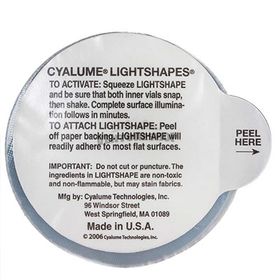 Cyalume Luz Química 6cm Lightshape Redondo Amarelo 12 horas
