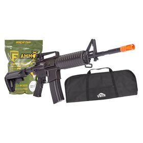 Rifle de Airsoft M4A1 6mm AEG + BBs + Capa