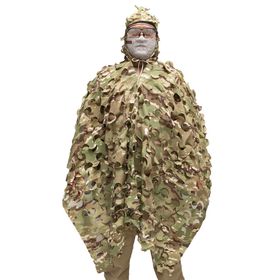 Poncho Ghillie Sniper c/ Capuz Multicam - Safo