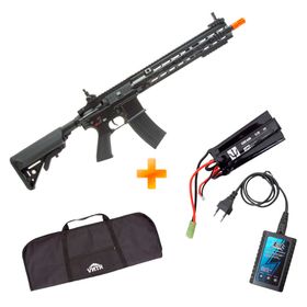 Rifle de Airsoft AEG HK 416 A5 Full Metal EVO + Bateria Lipo 11.1v + Carregador + Capa