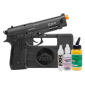 Pistola Airsoft CO2 Taurus PT92 Full Metal Cybergun + Maleta + CO2 + Silicone + BB's
