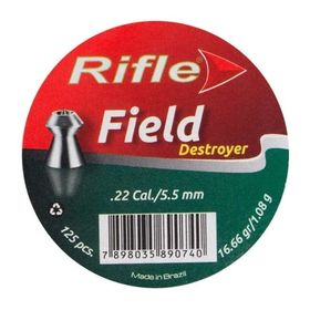Chumbinho para Carabina de Pressão Rifle Destroyer 5.5mm (.22) 125un.