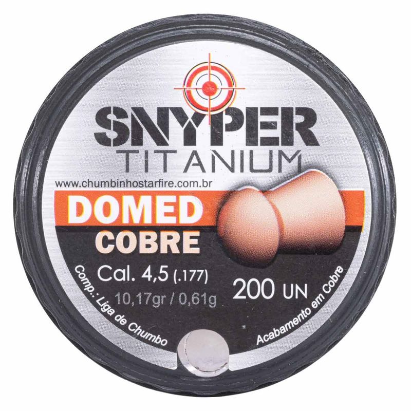 kit-5-chumbinho-snyper-titanium-domed-cobre-4-5mm-1000un--z2