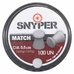 Chumbinho Snyper Match 5.5mm 100un.