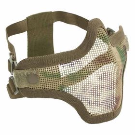 Máscara de Airsoft Strike Meia Face Telada Multicam