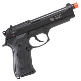 Pistola de Airsoft a Gás GBB Green Gas QGK 92 BK Blowback Slide Metal – QGK