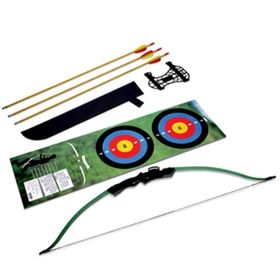 Arco e Flecha JR Recurvo p/ Recreação 18 lbs RE-001G (verde) - KANTAS