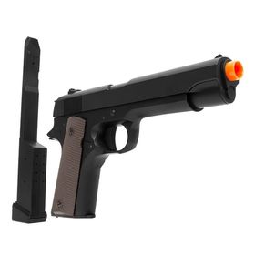 Pistola Airsoft AEP Colt M1911 Slide Metal 6.0mm CM123 CYMA com Magazine Estendido