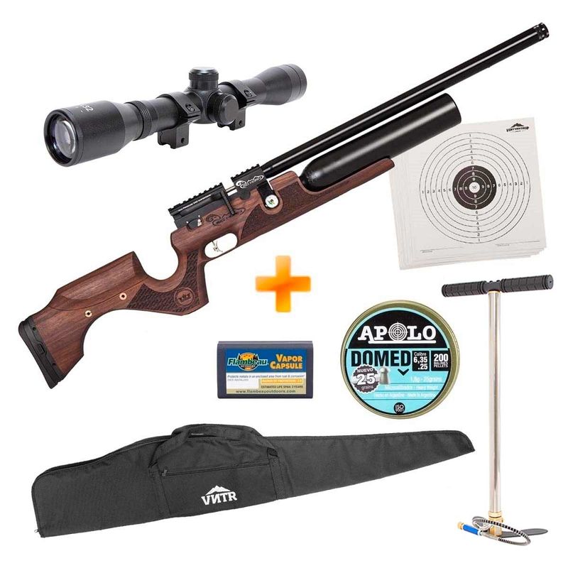 carabina-de-pressao-pcp-puncher-bighorn-6-35mm-kral-arms-bomba-luneta-4x32-capa-chumbinho-alvos-z14