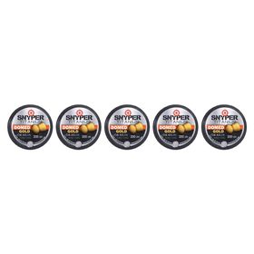 Kit 5 Chumbinho Snyper Titanium Domed Gold 4.5mm - 1000un.