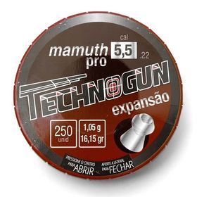 Chumbinho Technogun Mamuth Pro Expansão 5.5mm - 250 unidades