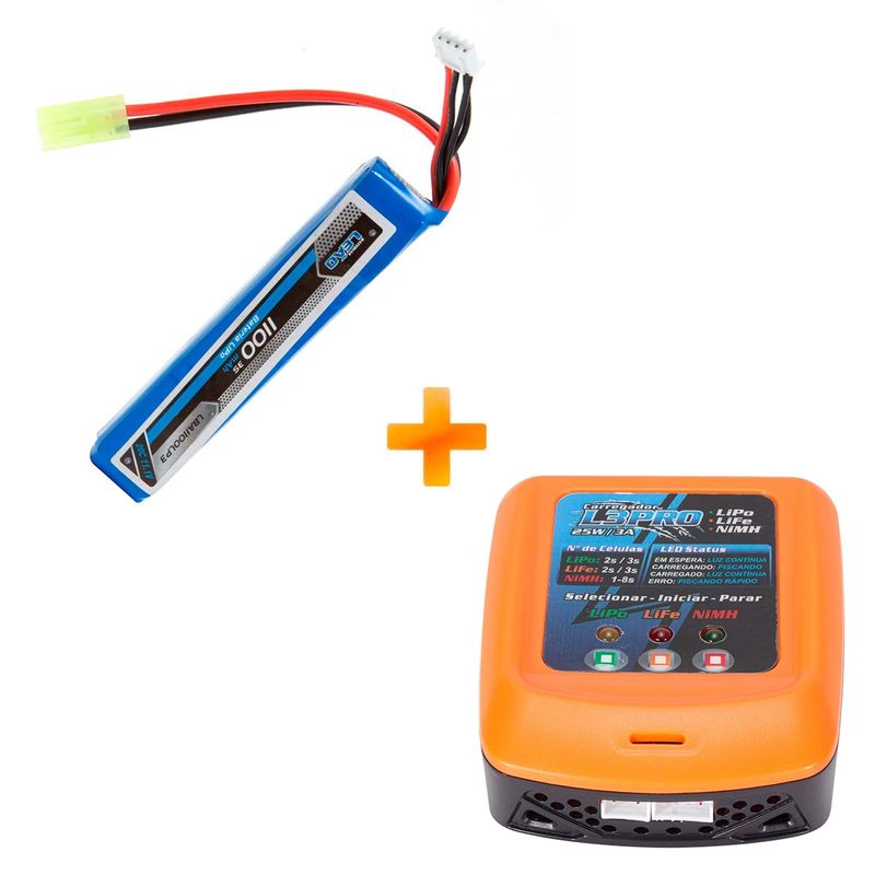 bateria-para-airsoft-lipo-11-1v-3s-1-pack-20-40c-1100mah-carregador-compacto-l3-pro-leao-modelismo-z1